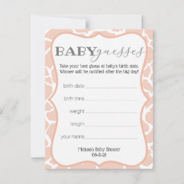 Niña Rosa Giraffe Baby Guesses