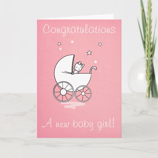 Niña - tarjeta de felicitación (Anverso)