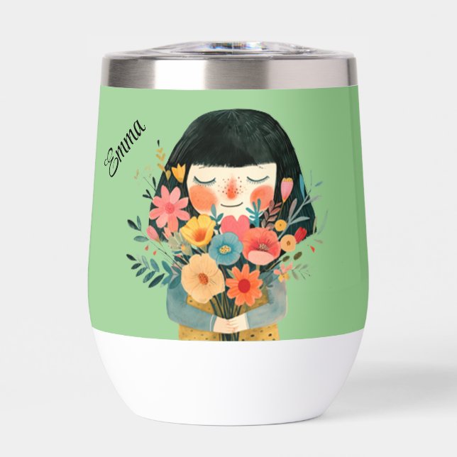 Niña y flores perfumadas (Frente)