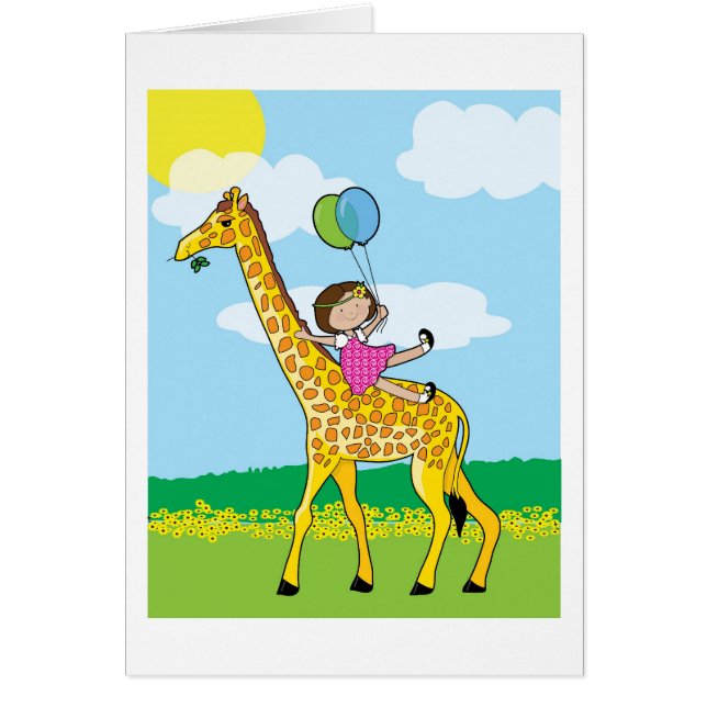 Niña y jirafa (Frente)