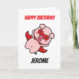 Niñas de superhéroes de piano tarjetas de cumpleañ