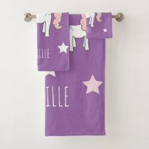 Niñas Lindo Unicornio Purpura Mágico