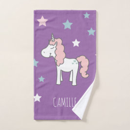 Niñas Lindo Unicornio Purpura Mágico 