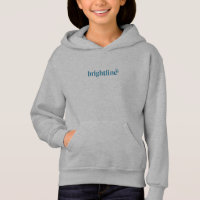 Niñas - sudadera con capucha gris con logotipo nav