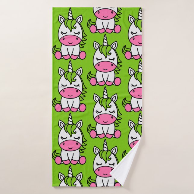 Niñas Unicorn Pony (Toalla de baño)