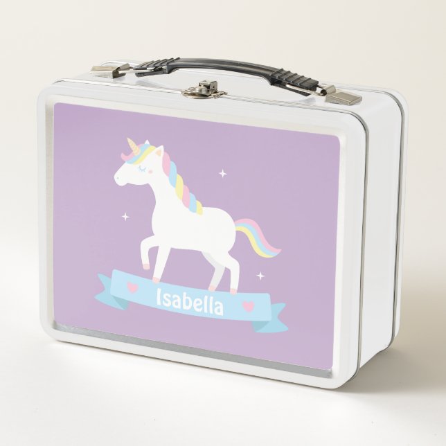 Niñas Unicornio Blancas Lindas Personalizadas (Anverso)