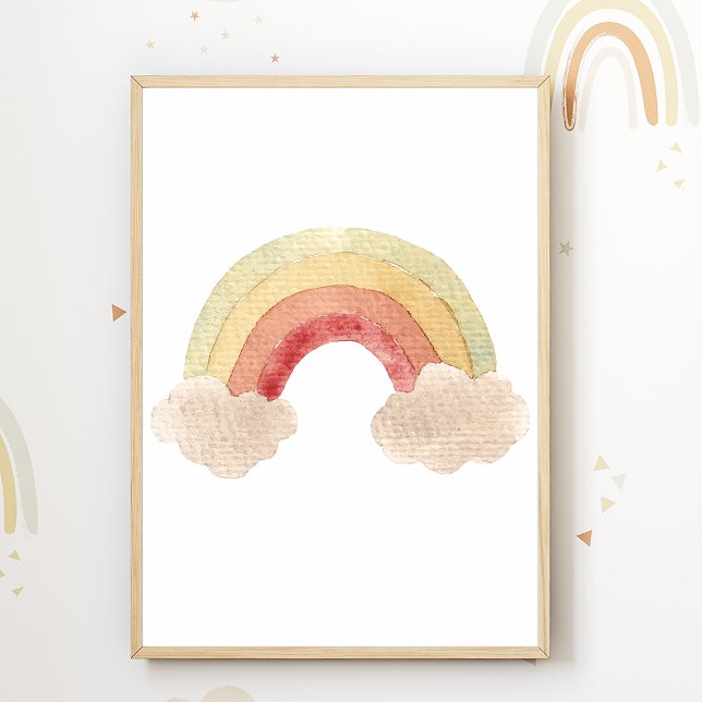 Niñera arcoiris Poster Boho Niños Decoración (Subido por el creador)