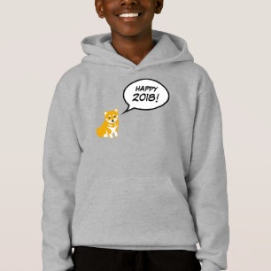 Niñera Hoddie del año del personalizado de perro