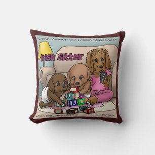 Niñera Irlandesa - Perros que Cuidan Almohada de C