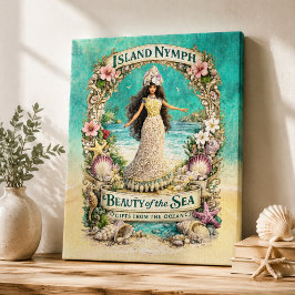 Ninfa de la Isla Arte Fantasía Espiritual Tropical