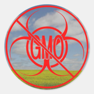 Ningún Biohazard de los pegatinas de GMO que