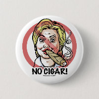Ningún botón de Anti-Hillary del cigarro