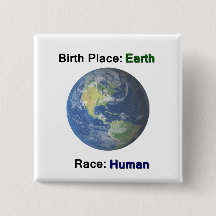 Ningún botón de la igualdad de la raza humana del