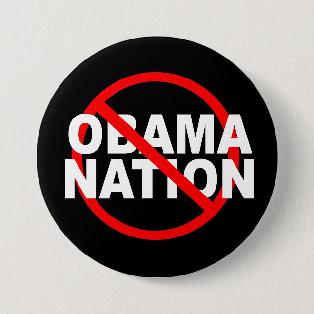 NINGÚN botón de ObamaNation (Anverso)