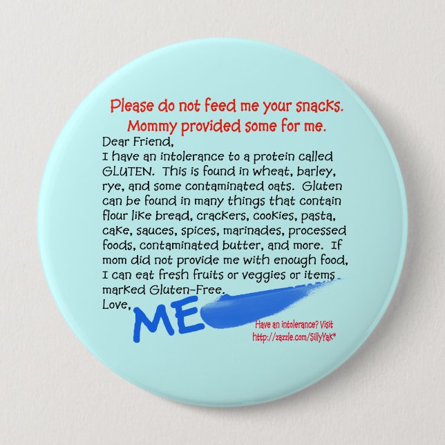 Ningún botón del gluten (Anverso)