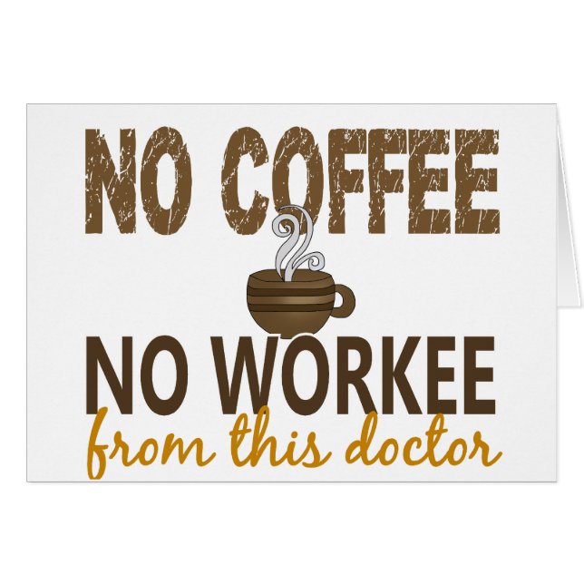 Ningún café ningún médico de Workee (Anverso (Horizontal))