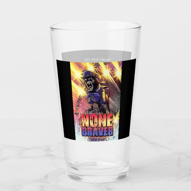 Ningún cristal de cerveza Braver (Anverso)