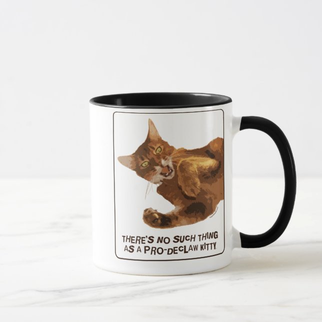 Ningún Declaw la taza del campanero del gatito (Derecha)