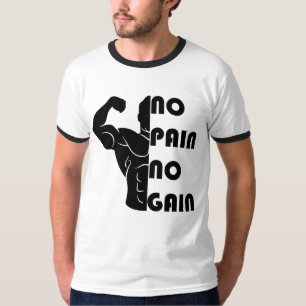 Ningún dolor ninguna camiseta del gimnasio del