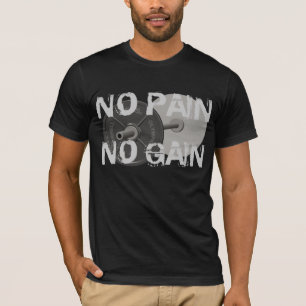 Ningún dolor ninguna camiseta del levantamiento d
