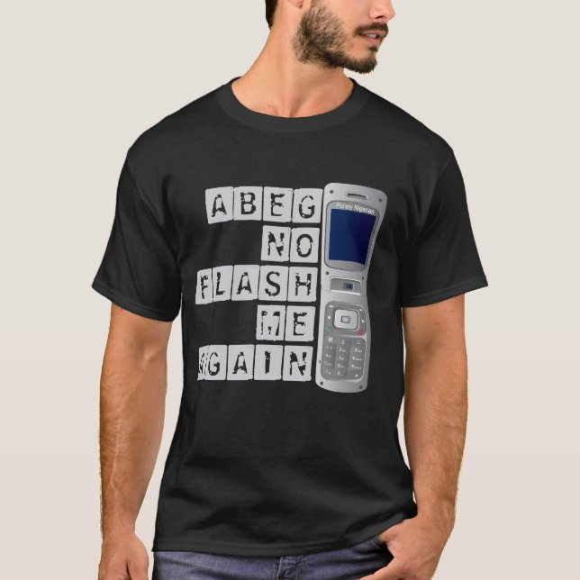 Ningún flash yo otra vez camiseta (Anverso)
