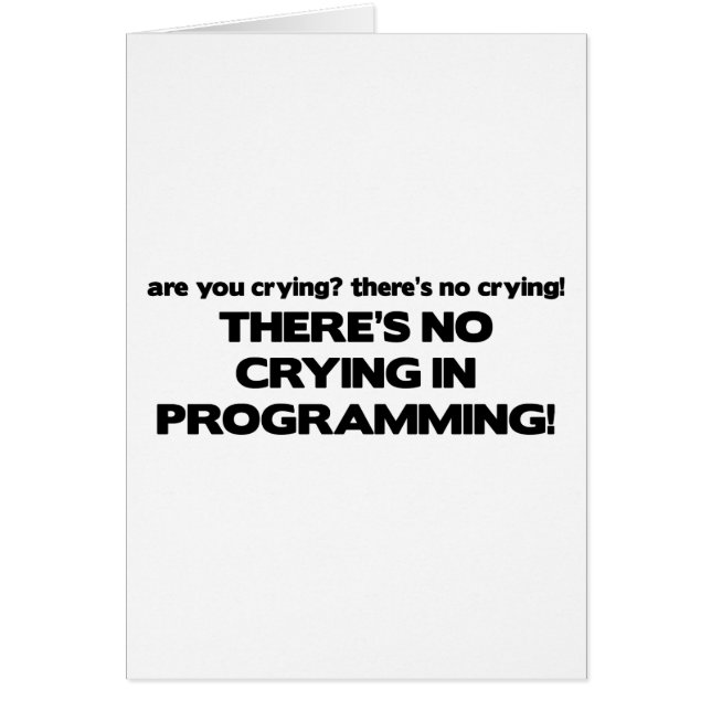Ningún griterío en la programación (Frente)