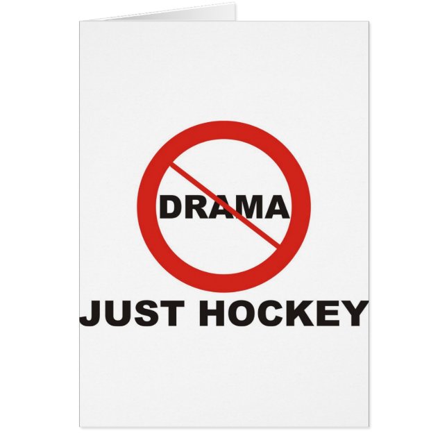 Ningún hockey del drama apenas (Frente)