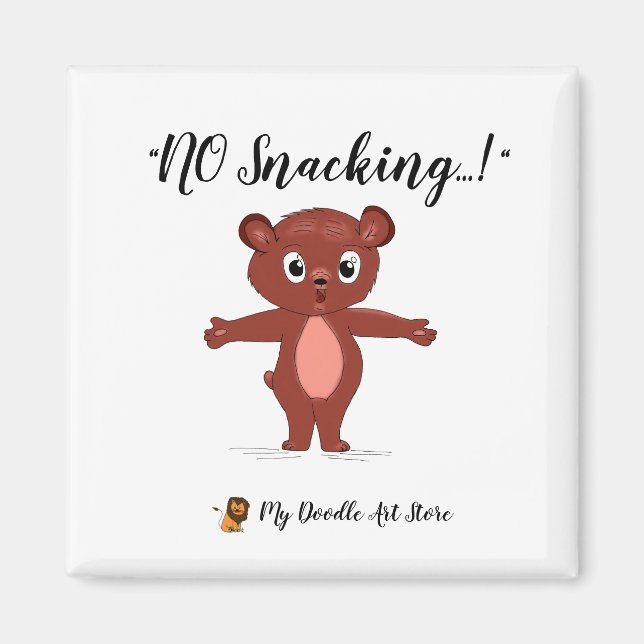 NINGÚN imán de refrigerio (Frente)