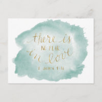 Ningún miedo en postal del amor