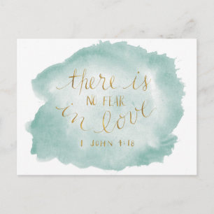 Ningún miedo en postal del amor