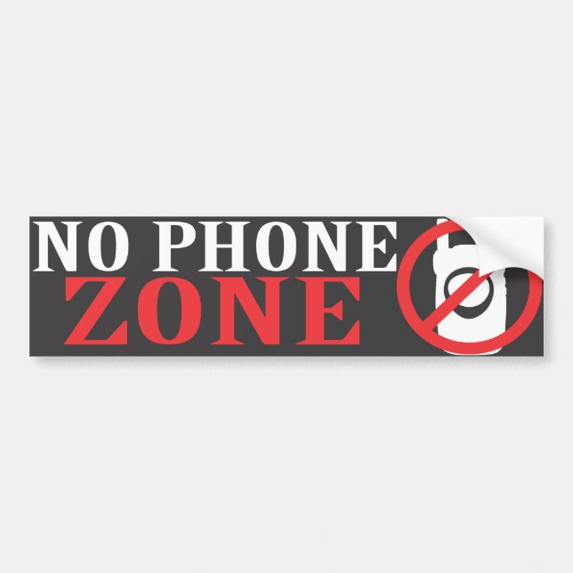 Ningún pegatina de la zona del teléfono (Frente)