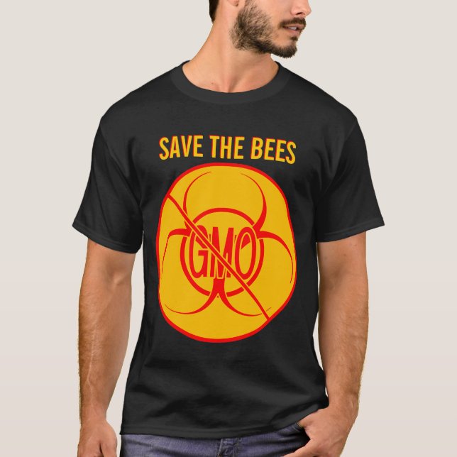 Ningún peligro GMO del camisetas de GMO bio (Anverso)