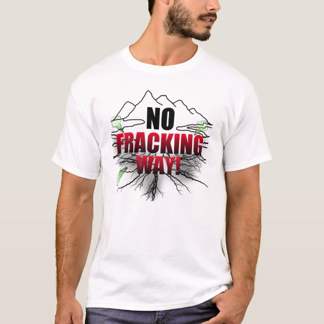 Ninguna camisa de Fracking (Anverso)