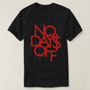Ninguna camisa de los días libres - rojo/negro