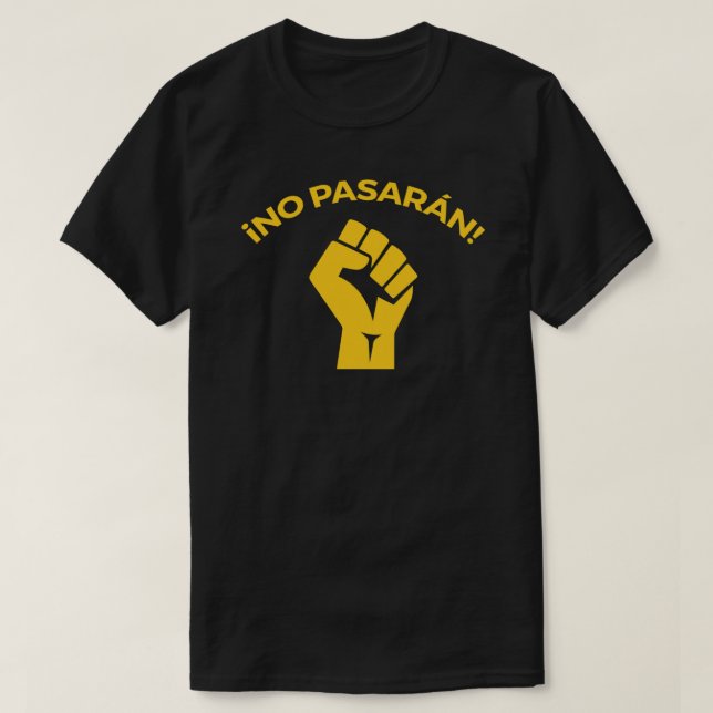 Ninguna camiseta clásica pasaran (Diseño del anverso)