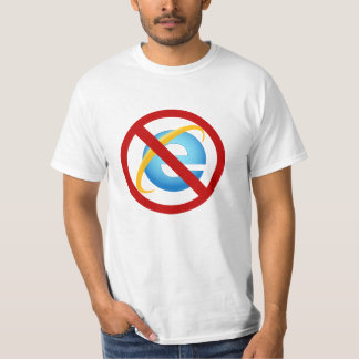 Ninguna camiseta de Internet Explorer (huelga