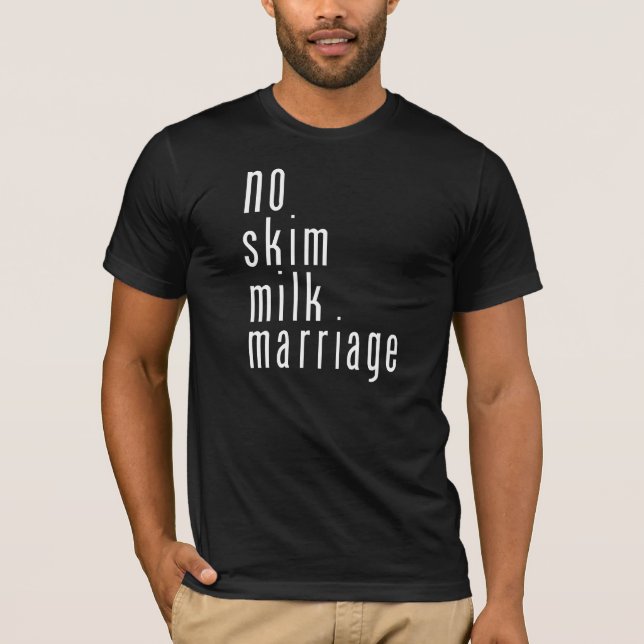 Ninguna camiseta de la boda de Mik de la leche (Anverso)
