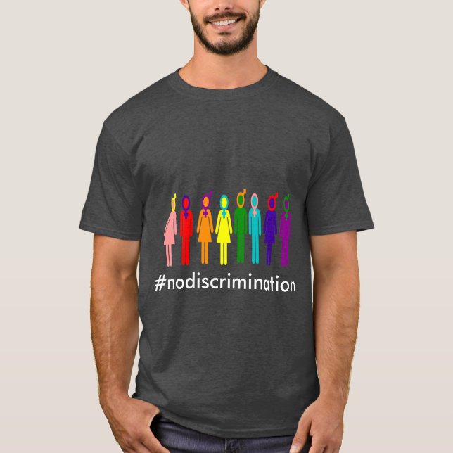 Ninguna camiseta de la discriminación (Anverso)