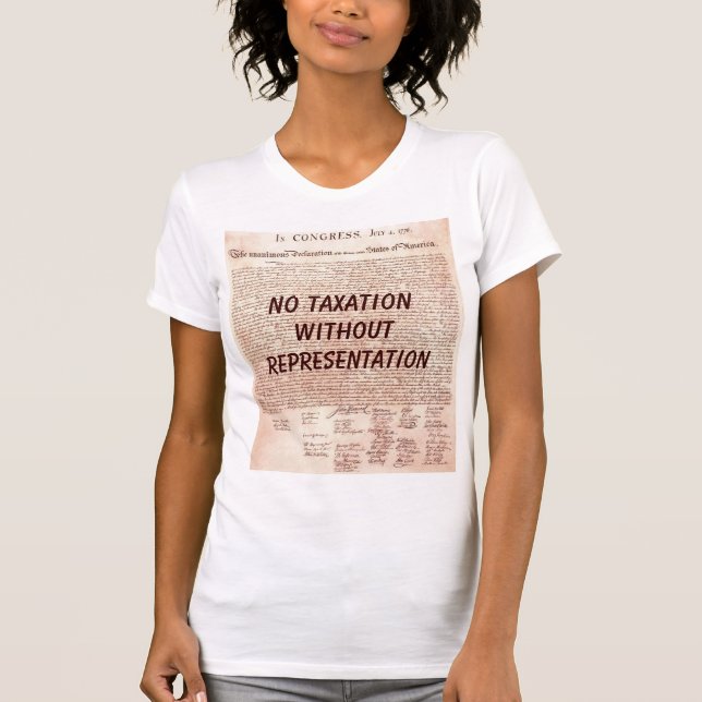 Ninguna camiseta de las señoras de los impuestos (Anverso)