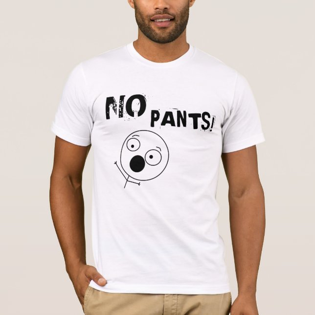 Ninguna camiseta de los pantalones (Anverso)
