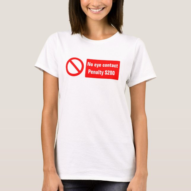 Ninguna camiseta del contacto visual (Anverso)