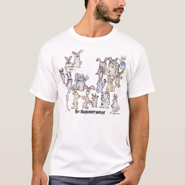 Ninguna camiseta divertida de Bunderwear (Anverso)