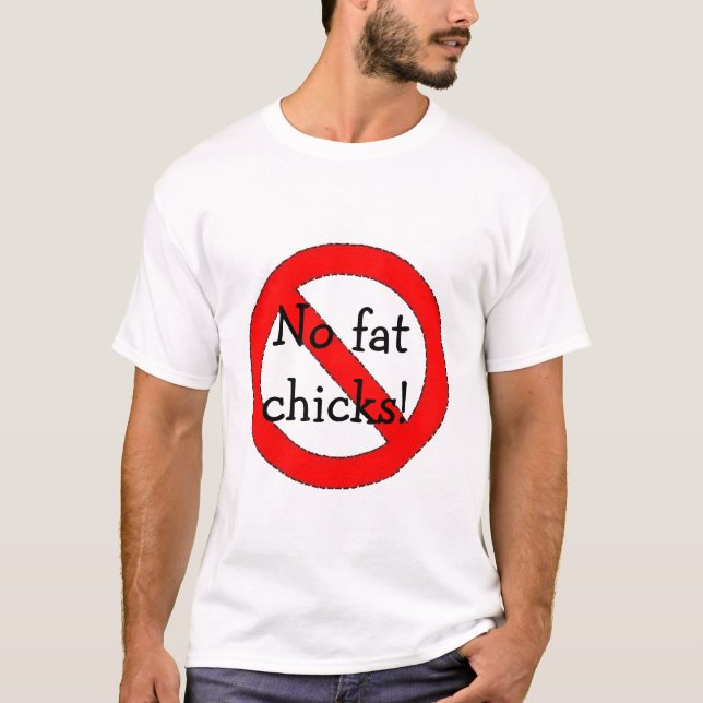 Ninguna camiseta gorda de los polluelos (Anverso)