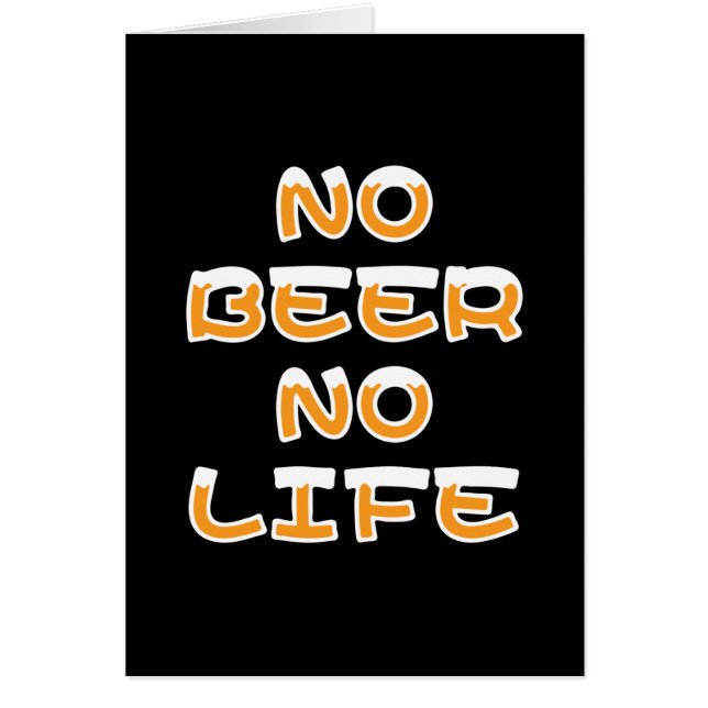 NINGUNA CERVEZA NI TARJETA DE SALUD DE VIDA (Frente)