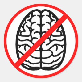 Ninguna etiqueta de la etiqueta de los cerebros