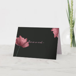 NINGUNA PALABRA - TARJETA DE SIMPATÍA