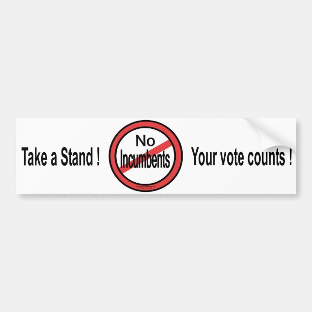 ninguna pegatina para el parachoques de los (Frente)