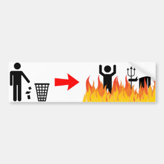 Ninguna pegatina para el parachoques que deja en