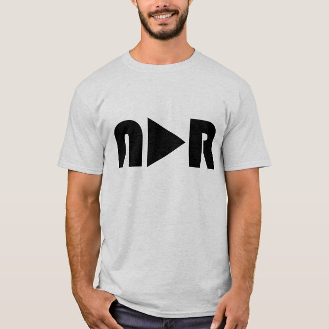 Ninguna razón evidente - camiseta del "botón de (Anverso)