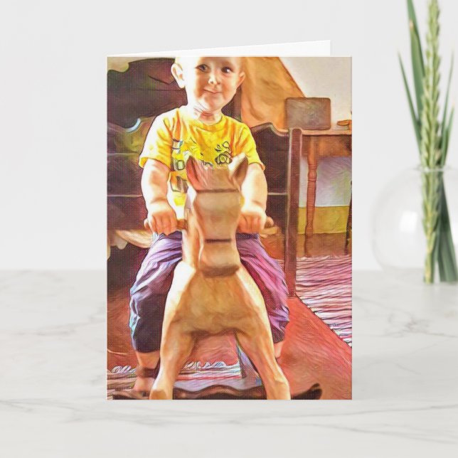 Ninguna tarjeta feliz del aniversario de los niños (Anverso)